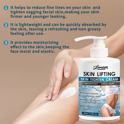 Tightening Body Lotion Cream Lifting Firming Skin Anti Dryness Brightening Collagen Improve Sagging Reduce Knee Thigh Melanin