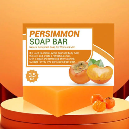 Persimmon Soap Bar for Body Odor Control – Purifying Deodorizing Face & Body Wash for Eliminating Body Odor – Great for Skin