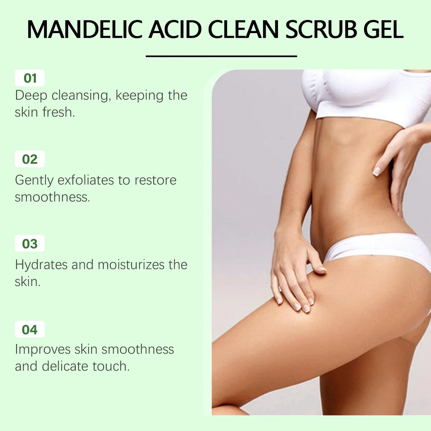 200g Exfoliating Gel Body Scruber Gentle Physical Deep Cleansing Exfoliation Moisturizing for Woman Getting Smoother Skin