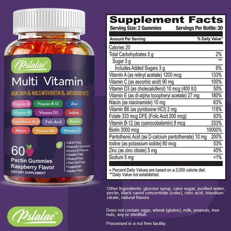 Pslalae | Biotin & Antioxidants | Hair, Skin & Immune Support