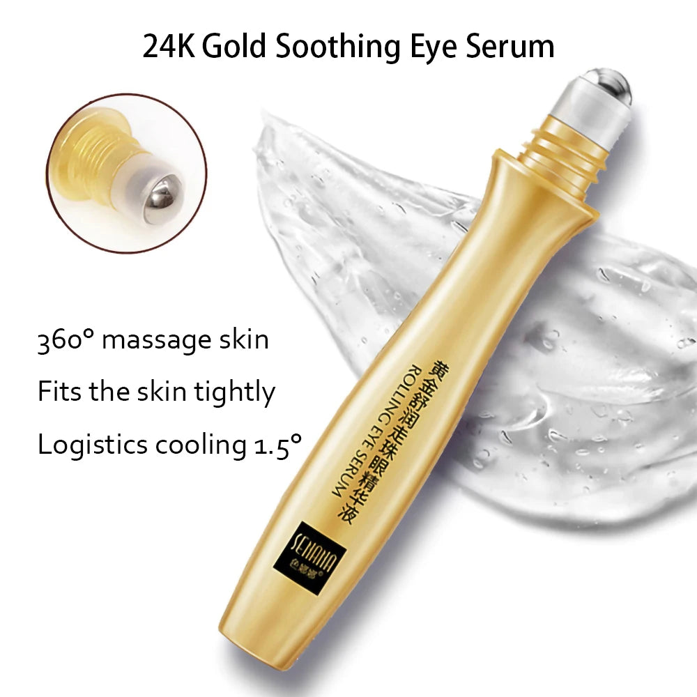 24K Gold Skincare Set | Niacinamide & Collagen | Anti-Aging & Dark Circle Reduction
