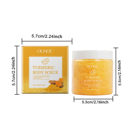 Turmeric Body Scrub Gentle Exfoliating Remove Dead Skin Moisturizing Rejuvenating Brightening Pore Cleaning Smooth Skin Care