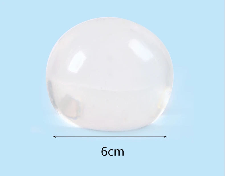Clear Maltose Syrup Ball | Slow Rebound Fidget Toy | Stress Relief Squeeze Gift for Adults & Kids