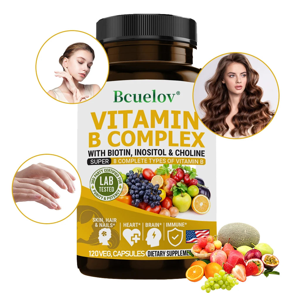 Bcuelov | Vitamin B Complex | Brain, Hair & Immunity Support
