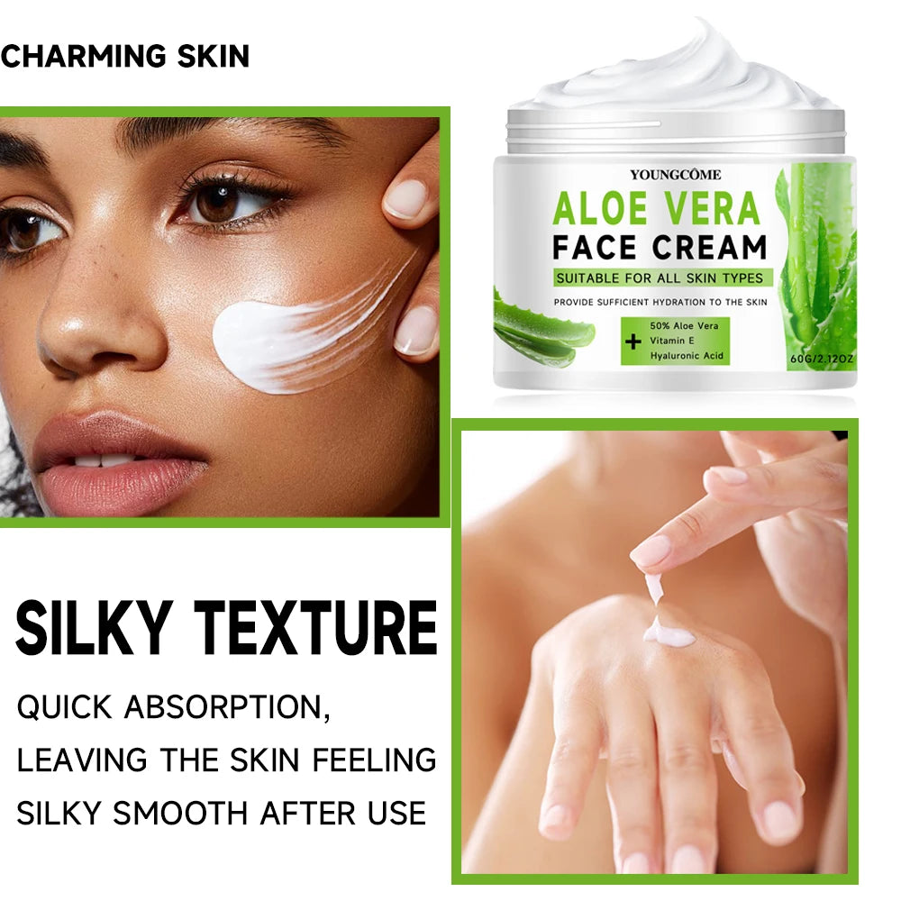 Youngcôme | Aloe Vera face cream with Vitamin E & Hyaluronic Acid