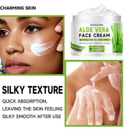 Youngcôme | Aloe Vera face cream with Vitamin E & Hyaluronic Acid