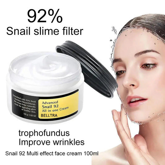 BELLTRA Advanced Snail 92 All-in-One Cream | Hydrating, Repairing & Glow-Boosting Skincare | 100g