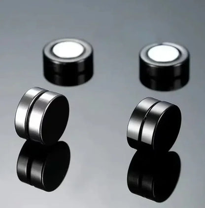 2PCS Magnetic Ear Clips Stud Earrings Non Piercing Strong Magnet Fake Piercing Women Men Jewelry Clip Earrings for Kids Girls