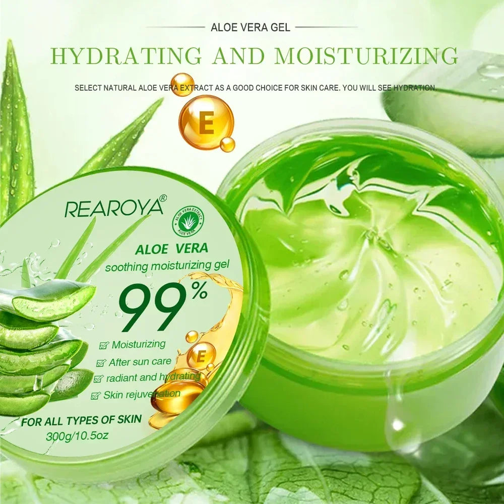 Aloe Vera Serum Aloe Vera Moisturising Serum Nourishing Sunburn Soothing and Moisturising Skin, Sun Care and Balancing Skin